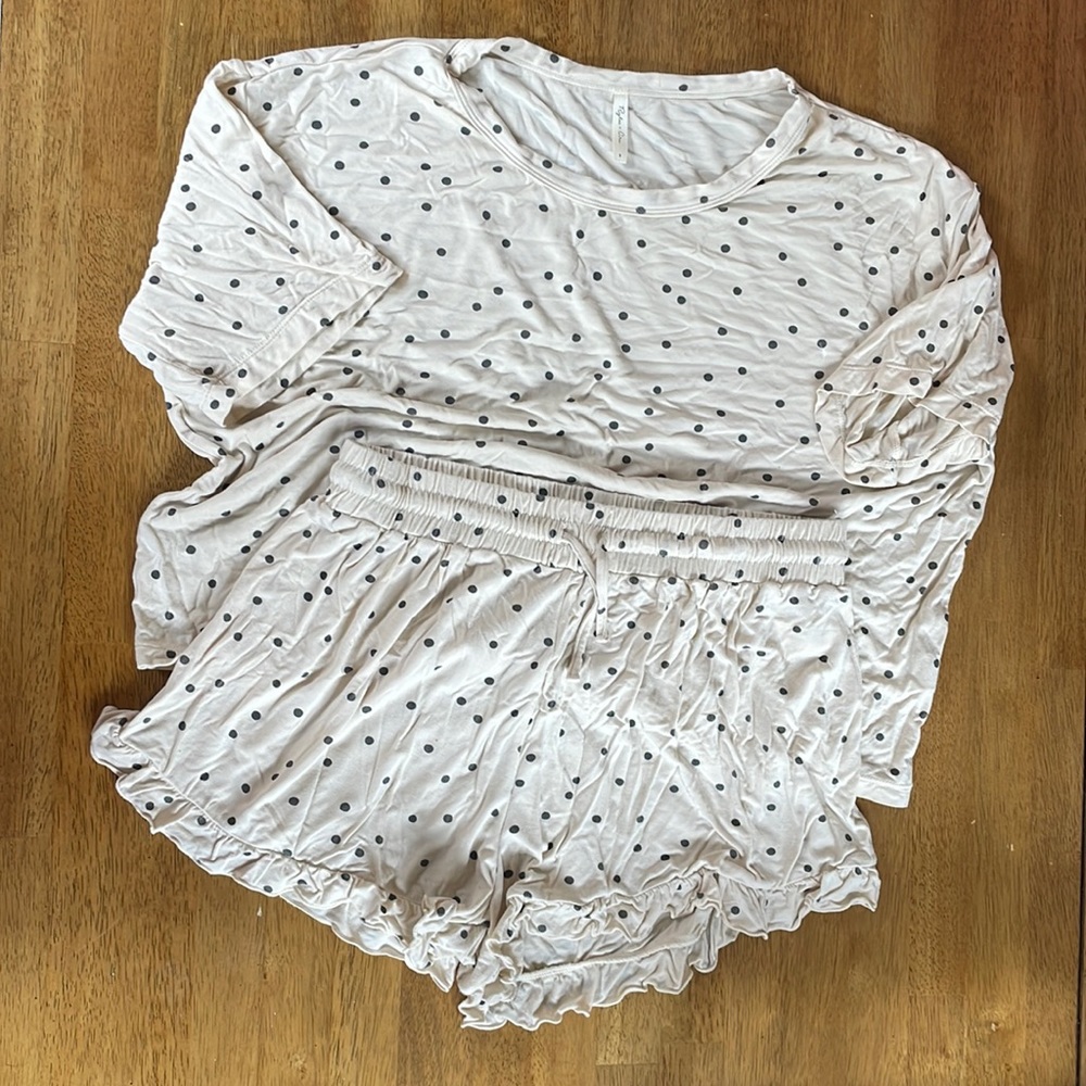 Rylee & Cru Polka Dot Lounge Set
